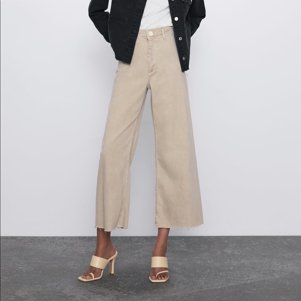 Jesse Kamm inspired high waist wide leg pants.